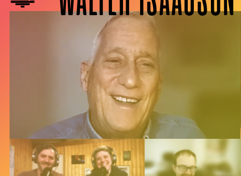 Walter Isaacson special visual: Walter, Lieven, Hetty, Jeroen