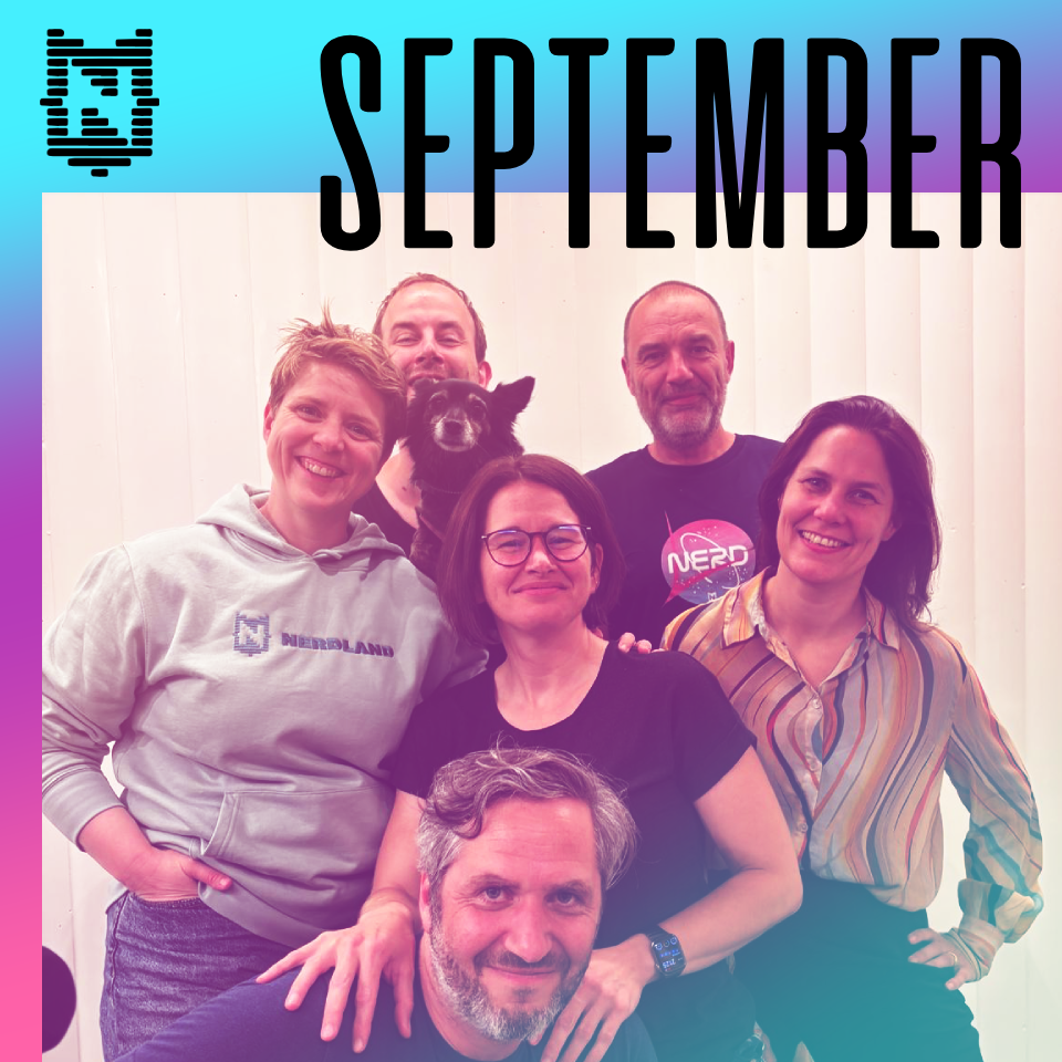 Groepsfoto september 25: Hetty, Jeroen, Poncho, Peter, Els, Marian, Lieven