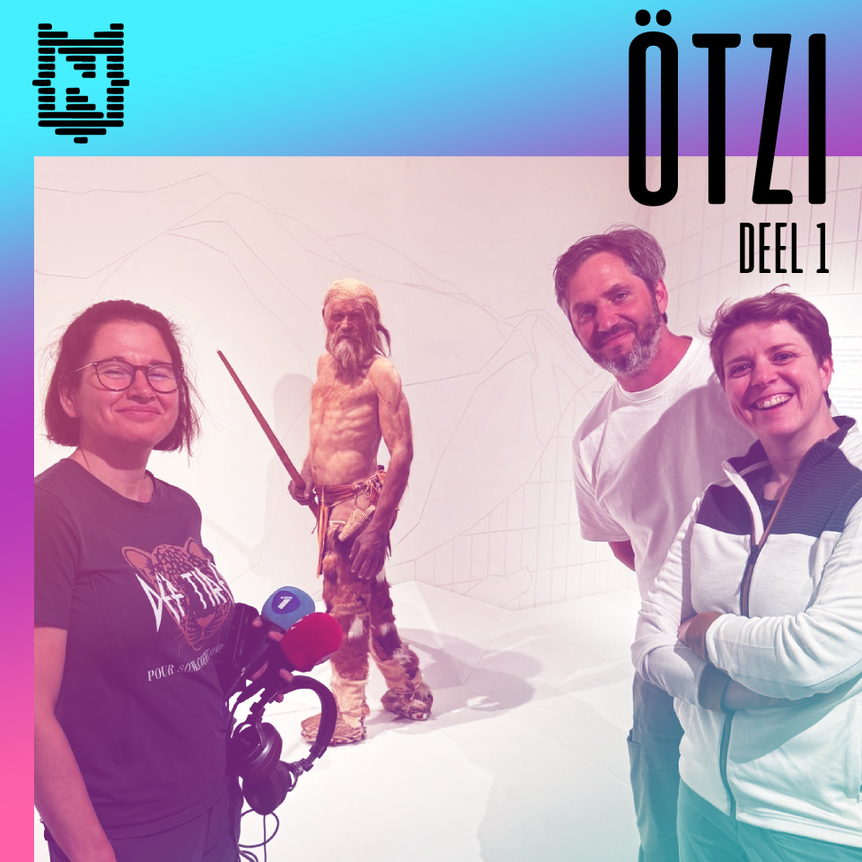 Groepsfoto: Els, (Ötzi), Lieven, Hetty