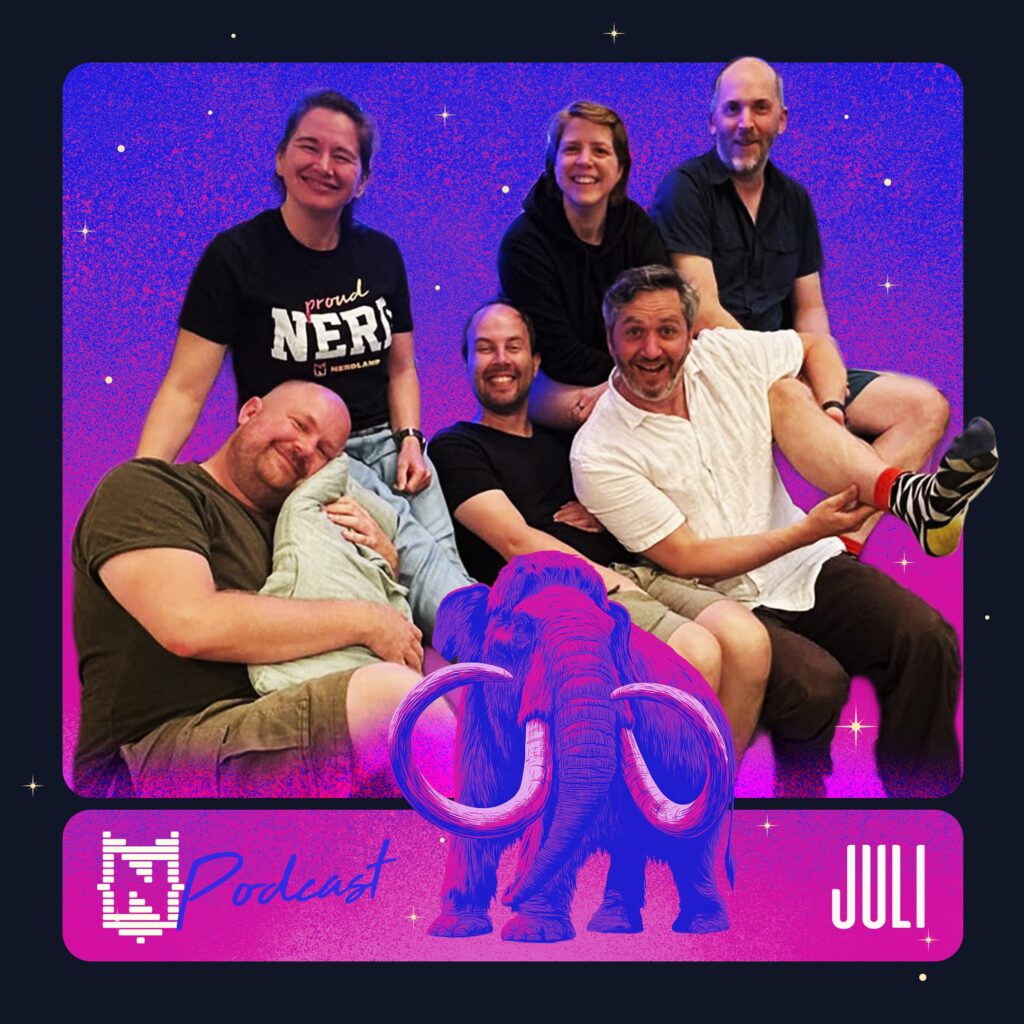 Groepsfoto: Els, Hetty, Jonas Bart, Jeroen, Lieven